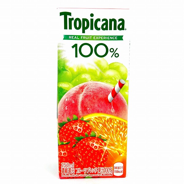 キリン　トロピカーナ　太陽たっぷりフルーツブレンド　濃縮還元フルーツブレンド果汁１００％　２５０ｍｌ
